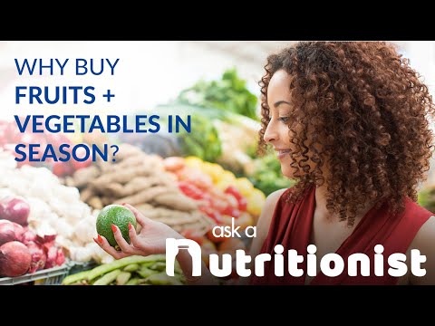 Why Buy Fruits and Vegetables in Season?