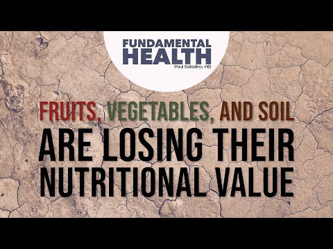 Fruits, vegetables and soil are losing their nutritional value